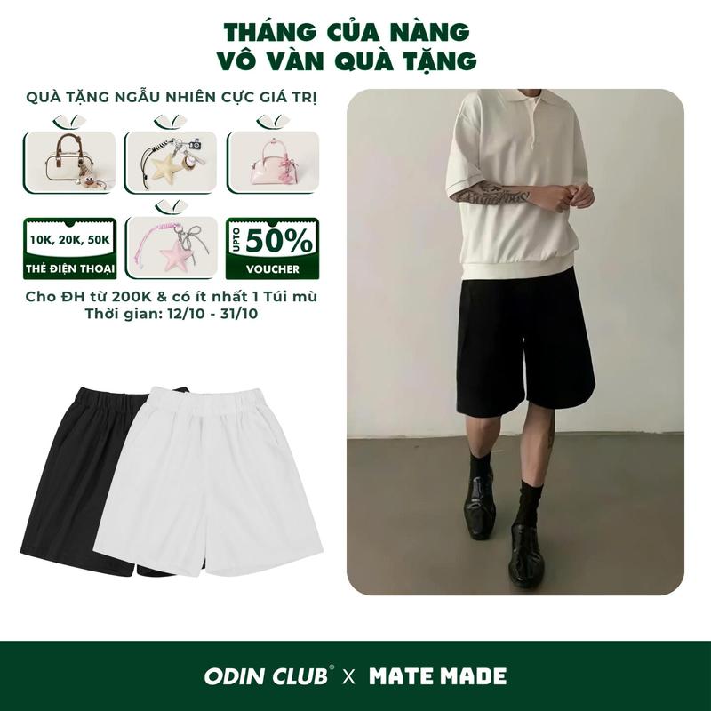 Quần short kaki Ricola ODIN CLUB, quần đùi chất liệu vải kaki, thoáng mát, ít nhăn và bền bỉ