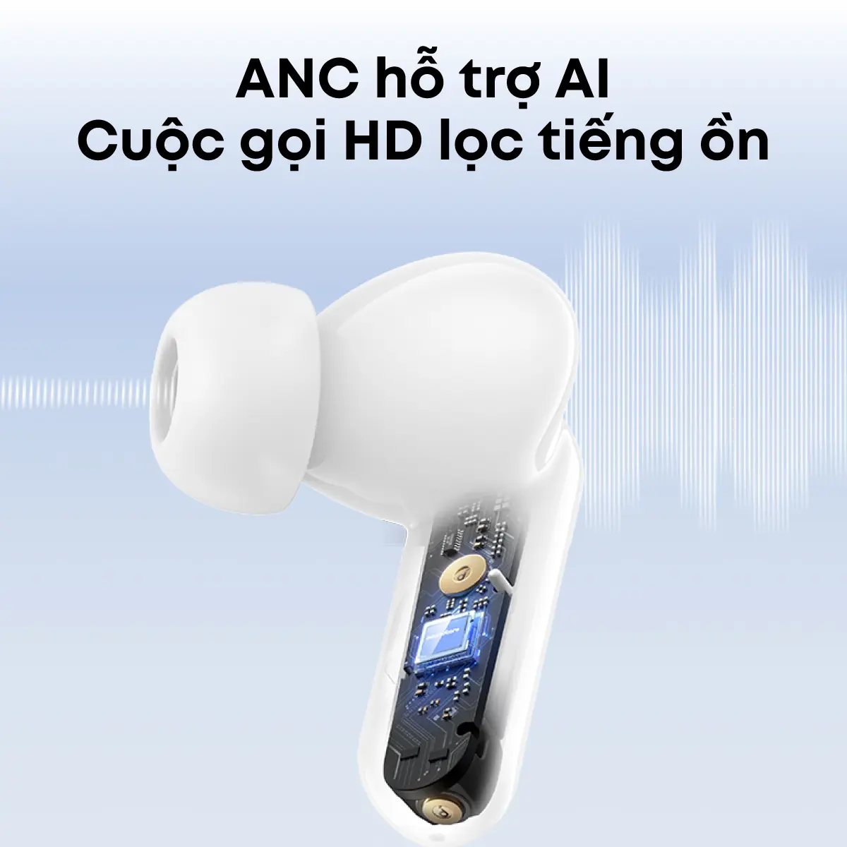 Tai nghe bluetooth Soundcore R50i (P20i) siêu nhỏ gọn | 30 giờ phát nhạc | Chống nước IPX5- Tai nghe không dây- Tai nghe bluetooth pin trâu-Bảo hành 18 tháng- Hàng chính hãng | BigBuy360 - bigbuy360.vn