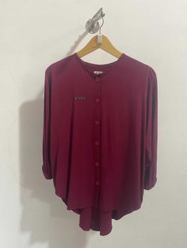 Product Review of Atasan Wanita Rayon Twill premium Panjang Baju Dewasa All size  muat sampe BB 70  Nyaman Lembut Kancing Kain Formal High Hitam from a**d 0