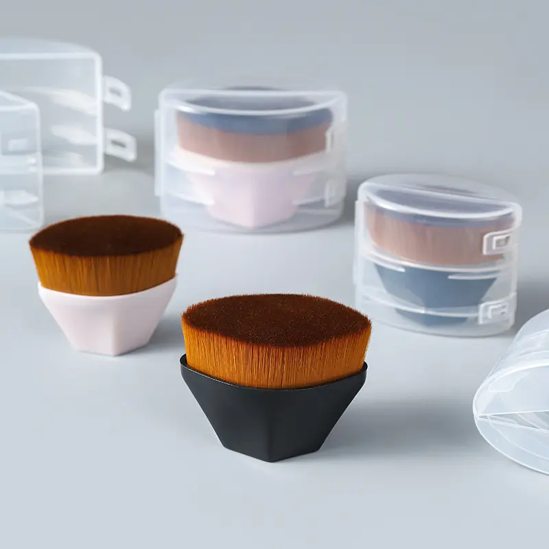 【khaefashion】MS001 Kuas Bedak Kabuki Brush Powder Brush Makeup Foundation Bulu Halus Flawless