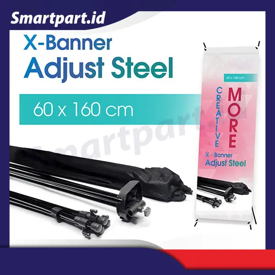 STANDING X BANNER UKURAN 60 x 160 Cm – RANGKA SAJA 0