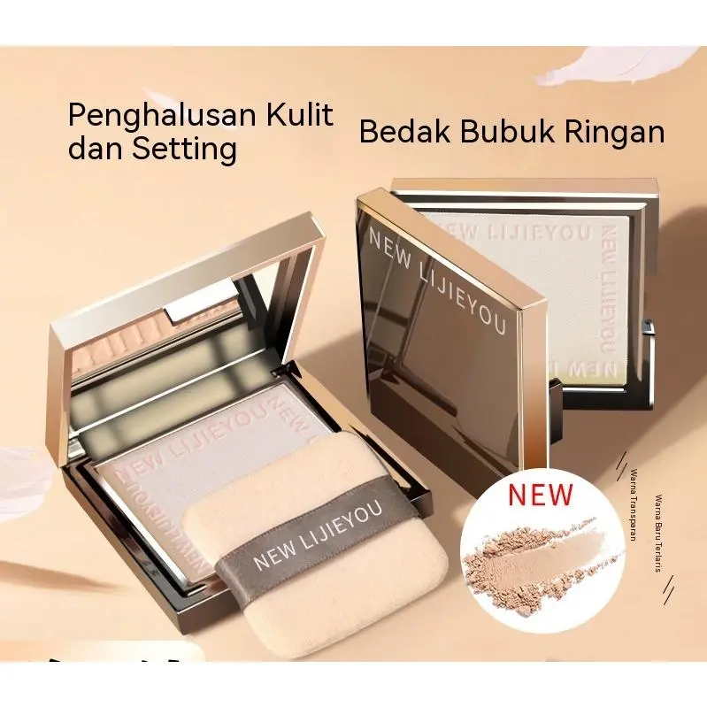 Bedak Padat Soft Matte Tekstur Ringan, Kontrol Minyak Tahan Air, Tidak Menyumbat Pori Kulit Cocok Untuk Sehari-hari
