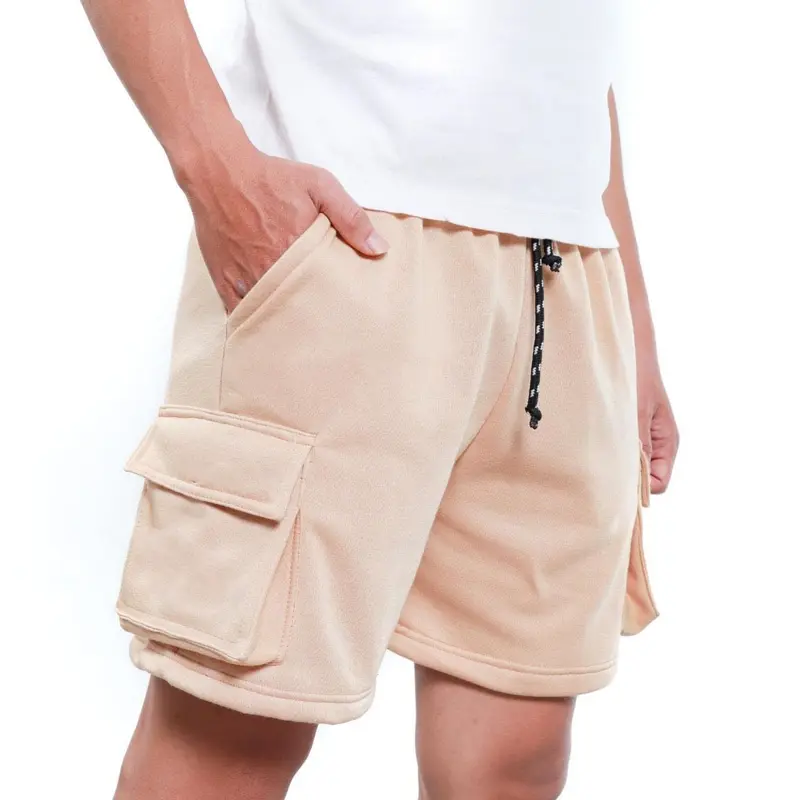 Celana Cargo Pendek Basic Unisex Shortpants Cargo BroadShot Premium Santai Melar Panjang Tebal Lembut Pria Hitam Navy Katun Casual 1