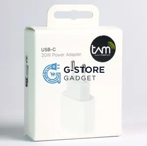 G-Store Adaptor For Iphone 20W Fast Charging USB-C Original Kompatibel Untuk Iphone 8 X Xs Max 11 Pro Max 12 Pro Max 13 Pro Max 14 Pro Max 15 Pro Max 16 Pro Max 17 Pro Max