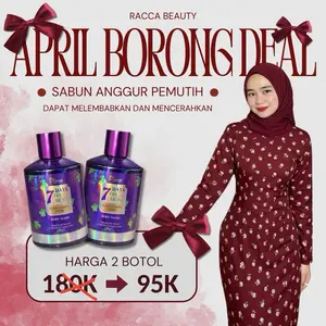 SABUN PEMUTIH ANGGUR BY RACCABEAUTY - MENCERAHKAN - MELEMBUTKAN DALAM 1X PEMAKAIAN