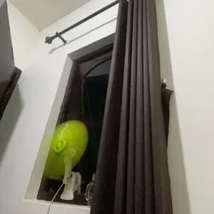 Gorden Jendela Dan Pintu Kamar Aesthetic Gordeng Penyekat Ruang Tamu Minimalis Polos Bahan Blackout Tebal Serat Embos sudah terdapat Tali
