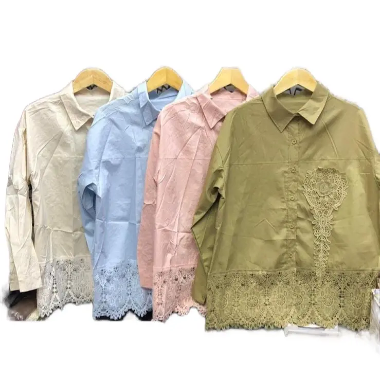 Kemeja katun renda bawah BKk mewah untuk lebaran kode 133