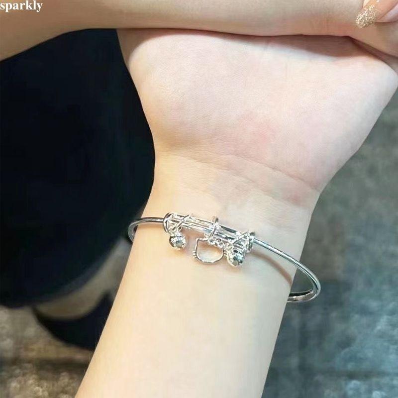 Vòng Tay Mặt Dây Chuyền Chuông Mèo Kitty, Vòng Tay Hạt Độc Đáo Dễ Thương, Có Thể Điều Chỉnh, Nhẫn Siêu Cựu, Thích Hợp Cho Người Mới Bắt Đầu, Món Quà Sinh Nhật Cho Bé Gái Năng Lượng 6