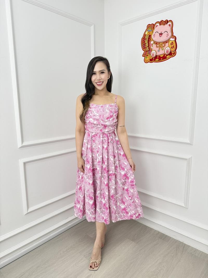 Product Introduction of STRAPPY FLORAL RUCHED BUST DRESS 12