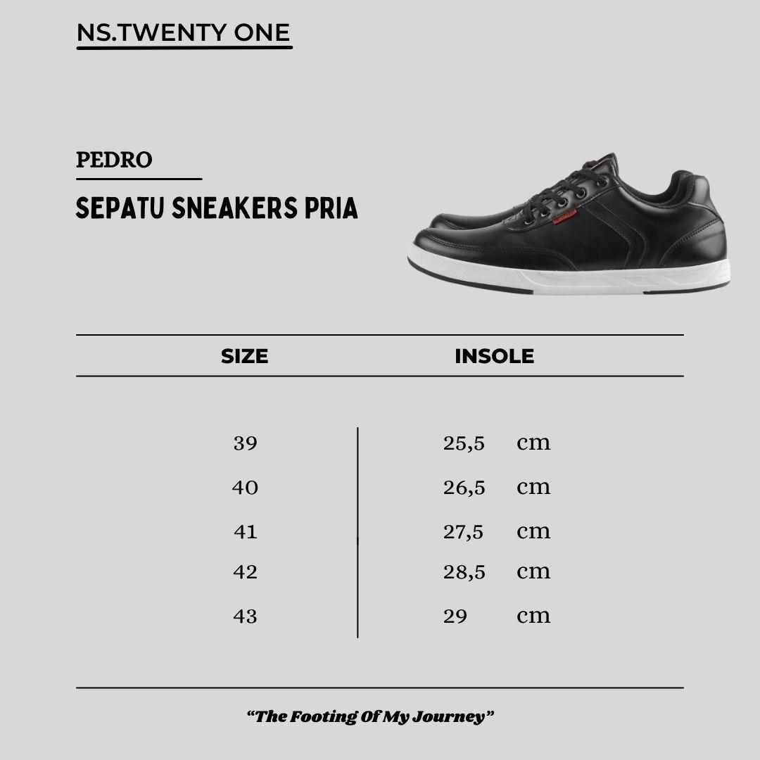 NS Twenty One Sepatu Casual Sneakers Pria Hitam