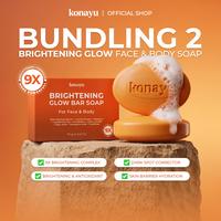 Gambar [Bundling 2] - Konayu Brightening Glow Bar Soap 9 Formula Bahan Pencerah 70gr dari Konayu Beauty Kab. Sleman 1 Tokopedia