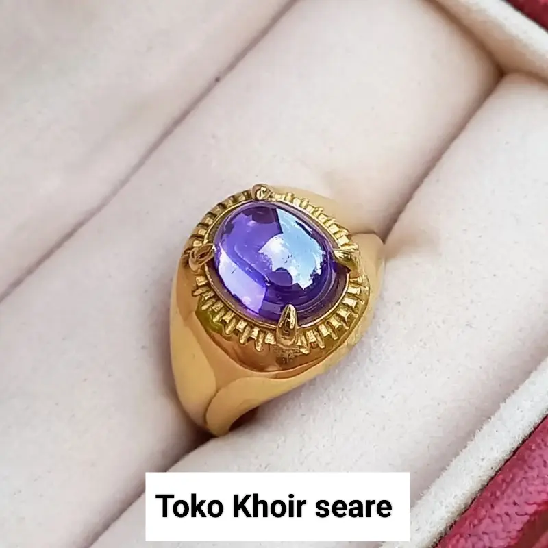 CINCIN BATU KECUBUNG UNGU MINIMALIS KEREN