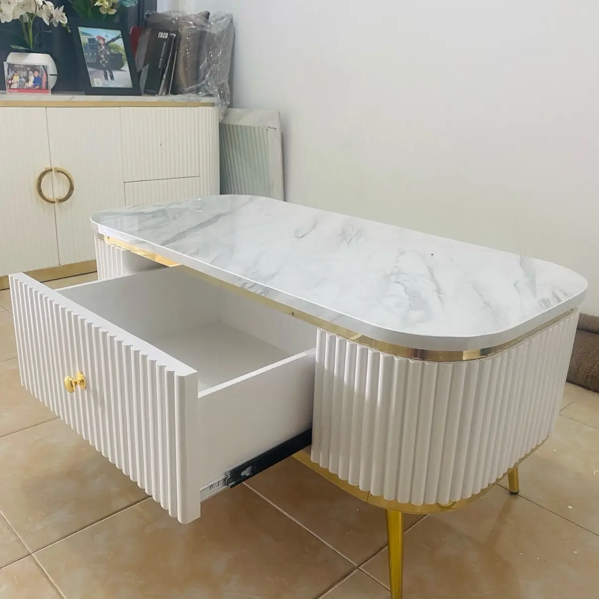 Meja minimalis meja tamu 110cm