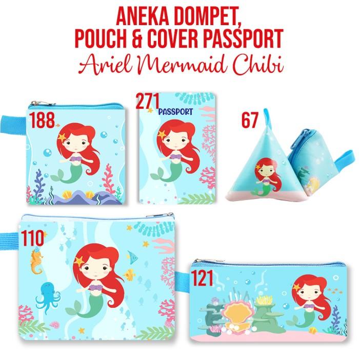 PRINCESS ARIEL MERMAID CHIBI DOMPET MINI WALLET THELITTLE MERMAID CASE 1