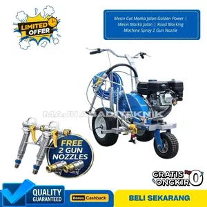 Golden Power Mesin Marka Jalan | Road Marking Machine 2 Spray Gun