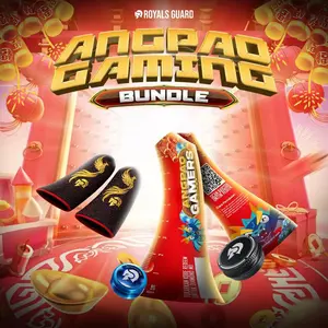 [ANGPAO GAMING BUNDLE] - Royals Dust Pocket/Solo Bedak Gaming + Sarung Jempol Royals Touch PHOENIX Bonus Voucher Game dalam setiap pembelian