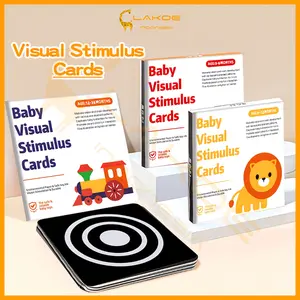 LAKOE 0-36 Bulan Flashcard Mainan Edukasi Bayi Flash Card Kartu Pintar Hitam Putih High Contrast Vision Toys