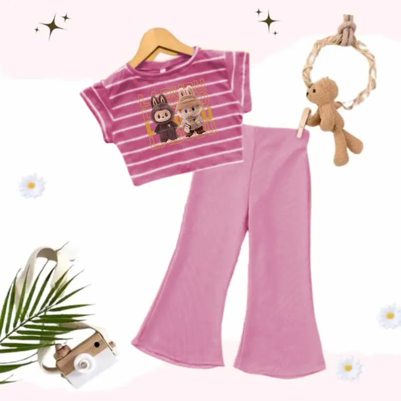 RAME'A - BAJU SETELAN LABUBU CANTIK / SETELAN ANAK PEREMPUAN 2-10 TAHUN Fashion Trendi 2025 Parsel Bayi 4