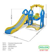 Gambar Mainan Prosotan Ayunan 5in1 Bahan HDPE Swing Slide Seluncuran SNI Ayun Perosotan Prosotan Ayunan Mainan Anak Anak Swing Slide 3in1 Berstandar LX 001-M1301 - M1301 BIRU 3in1 dari Calary Toys Kota Surabaya 2 Tokopedia