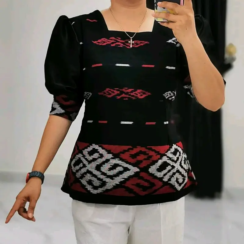 blus tenun jepara mix toyobo 0