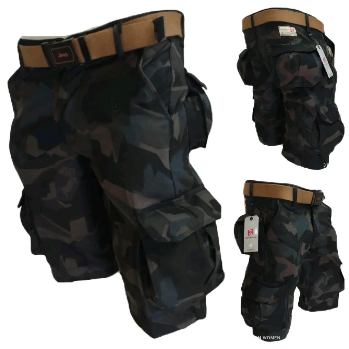 celana pendek cargo Loreng Katun Army