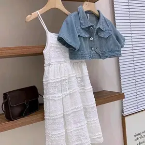 [Cleynkidz] C20261 Dress Panjang Anak Perempuan Dress+Rompi Anak Super Premium Kekinian Fashion