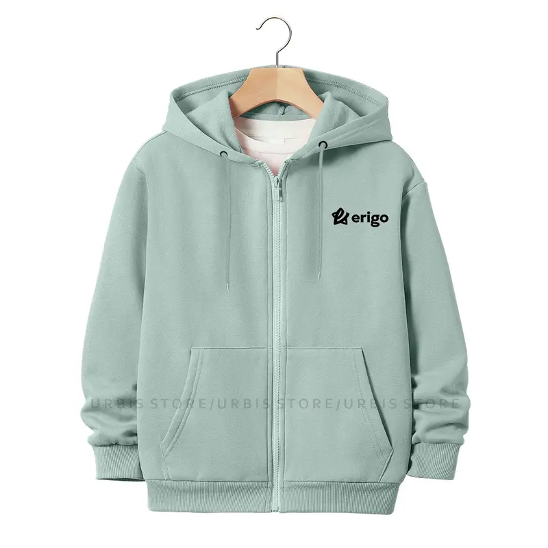 Jaket Sweater Hoodie Zipper Anak Laki-Laki Perempuan Usia 3-13 Tahun Motif Sablon ERIGO Bintang Bahan Fleece Tebal Premium 1