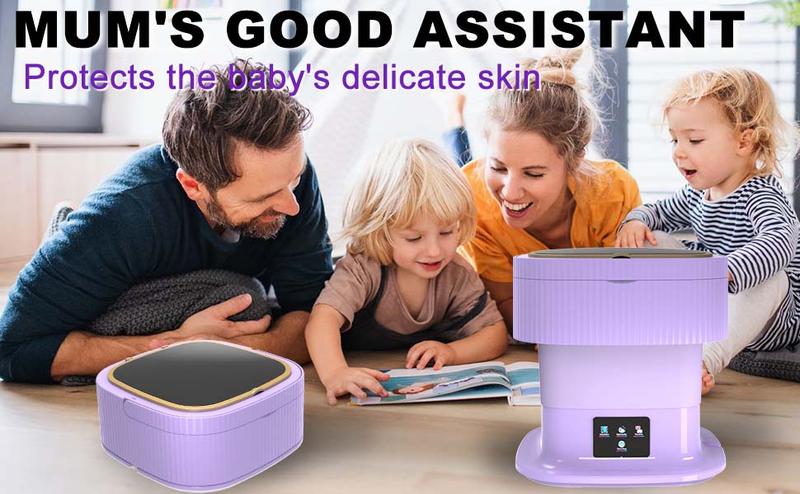 Product Introduction of Portable Washing Machine, 13L 2 in 1 2kg Mini Washing Machine and Dryer, Portable Washe, Small Washing Machine with 3 Cleaning Modes for Panties, Socks, Underwear, Camping, RV, Travel 1