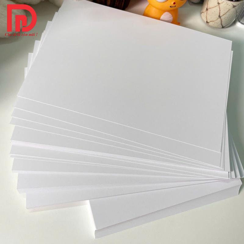   50 Tờ Giấy A4  - 250gsm - Giấy A4 Cứng Cao Cấp – In Ấn Làm Thiệp Bìa Hồ Sơ Thủ Công Sử Dụng Trong Học Tập Văn Phòng 