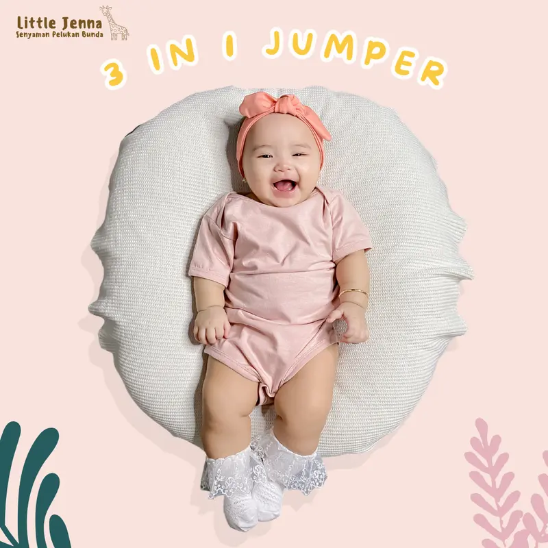 Little Jenna - Paket New Born Girl Set Complete Bayi Lahiran Cewe (Jumper, Bandana, Sarung Tangan dan Kaki) 5