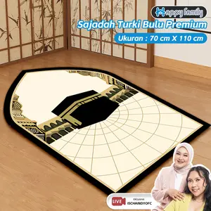 (HF) [Ischaindyofc PO 30 hari / Ready] Sajadah Motif Turki Mewah 70x110CM  Anti Slip