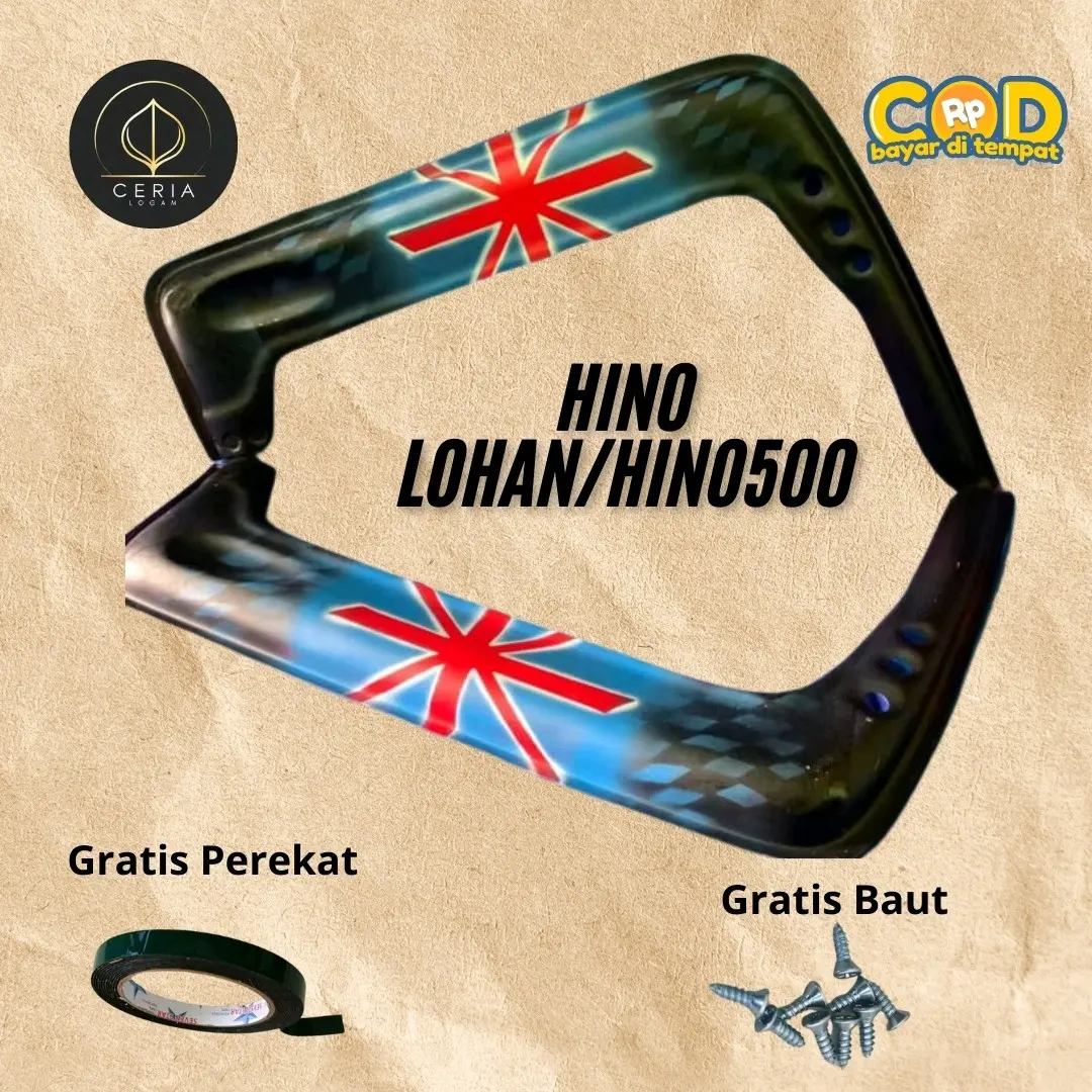 Talang Air Truk Hino 500/hino700/ hino260/rangers/hino jember/uero 4 Truck Model Lukis Air Brush, bahan fiberglass