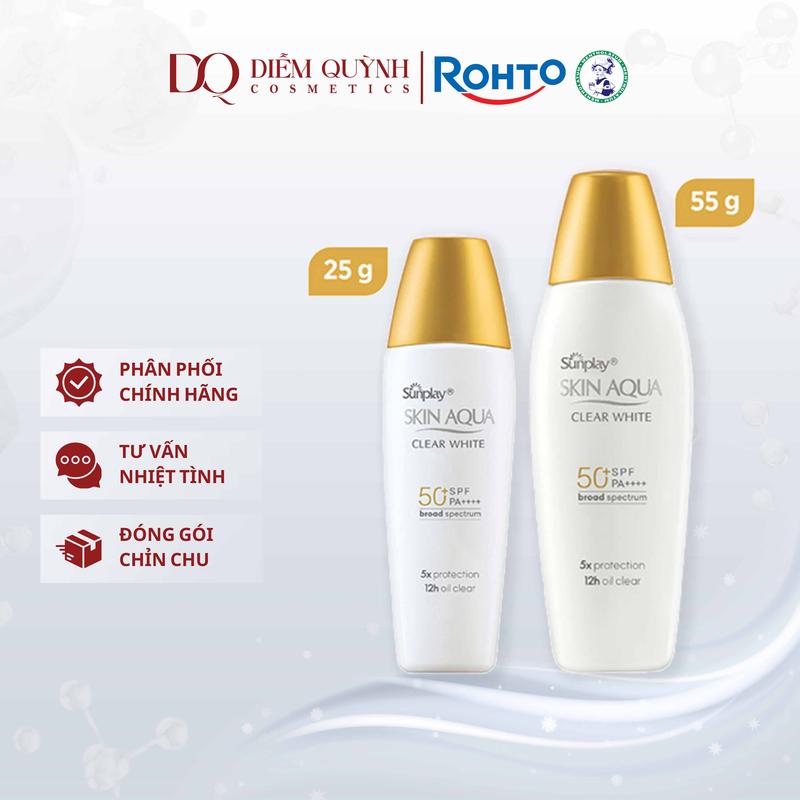 Kem chống nắng Skin Aqua Clear White SPF 50+ PA++++ | Diễm Quỳnh Cosmetics