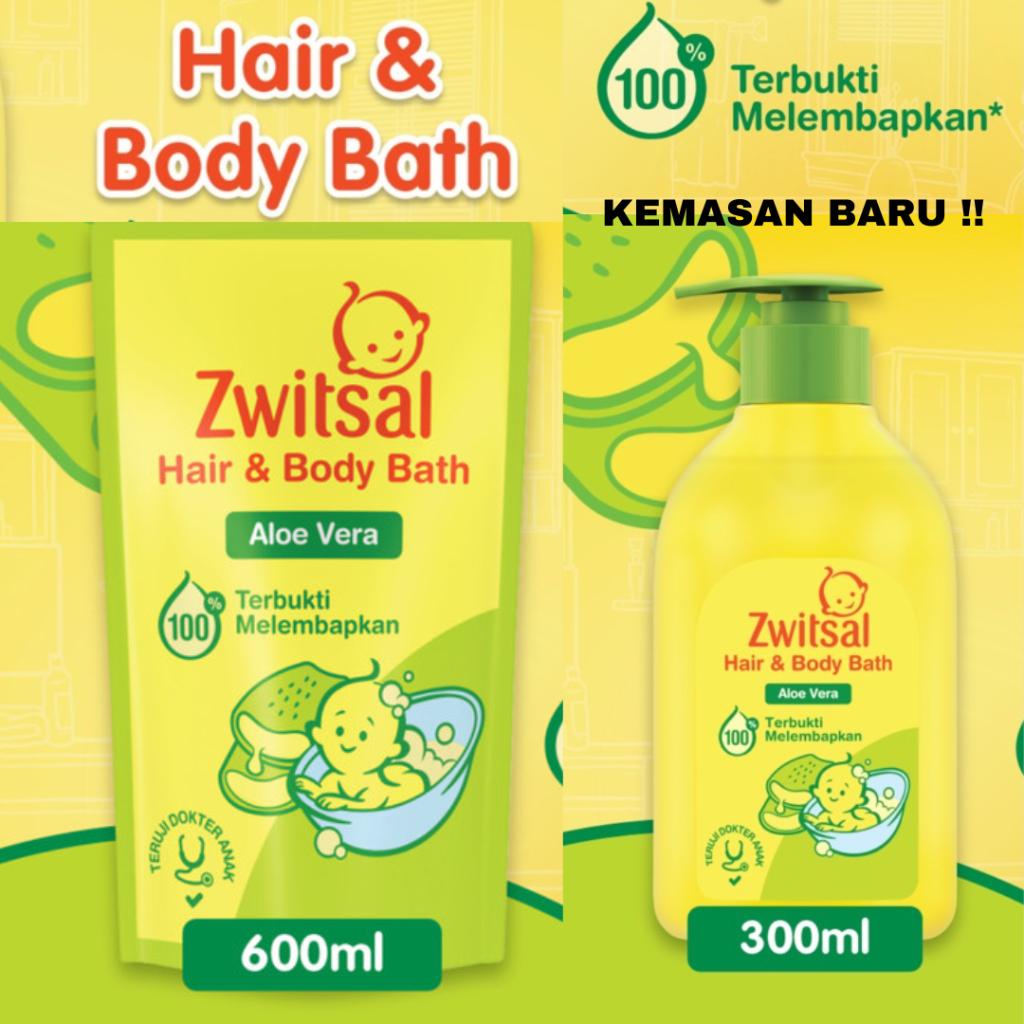 Zwitsal Baby Bath Hair and Body ALOE VERA 200ml 300ml 400ml 600ml/Sabun Mandi dan Shampoo Bayi