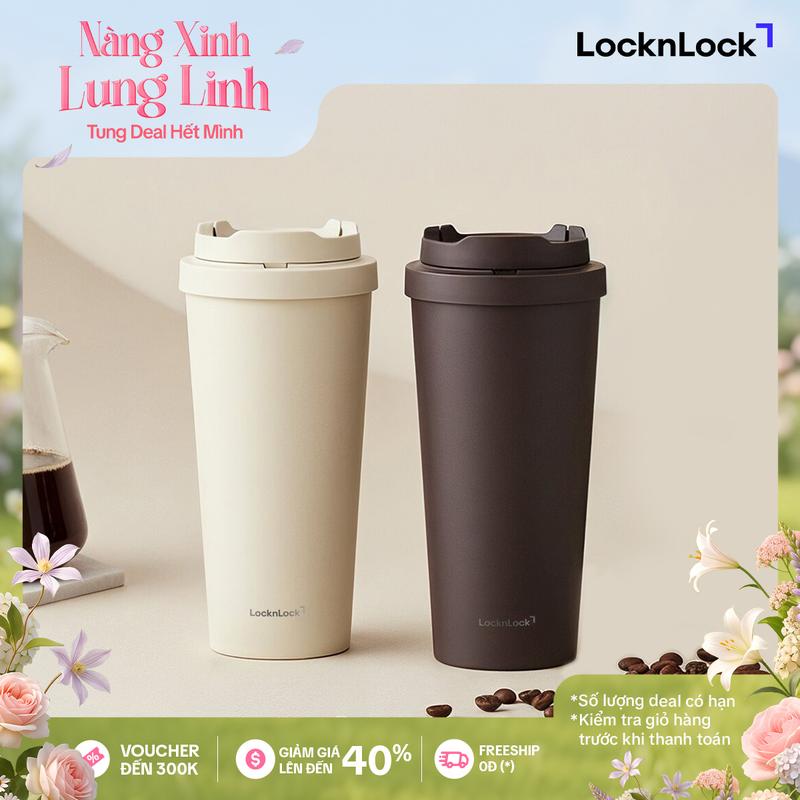 Bình giữ nhiệt phủ sứ LocknLock Energetic 550ml - LHC3414 Energetic ceramic tumbler - 2 màu