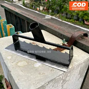 Cangkul garuk asli baja Gergaji - Cangkul garuk rumput liar gulma super tajam 2 in 1 gerigi