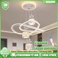 Gambar Lampu Gantung Restoran 3Warna Lampu Meja Ruang Makan Modern Lampu Dekorasi Interior Lampu Gantung Kamar Tidur Lampu kamar tidur aesthetic plafon - A-Putih-Remote dari GOGEOUS Lampu Shop Kab. Tangerang 1 Tokopedia