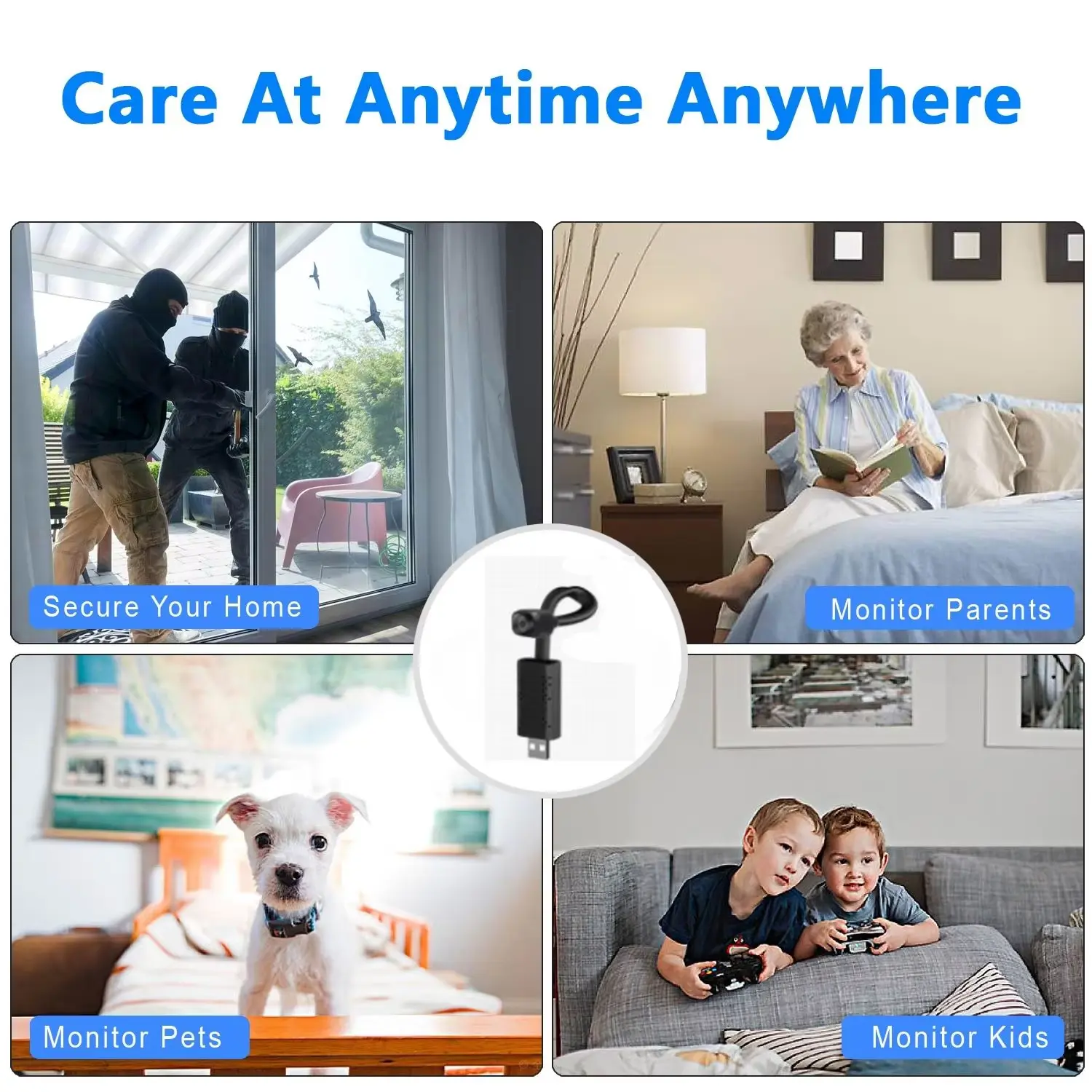 Wholesale Portable 1080P Mini USB Camera with Motion Detection Smart Surveillance Camera Mobile Phone Remote Monitoring