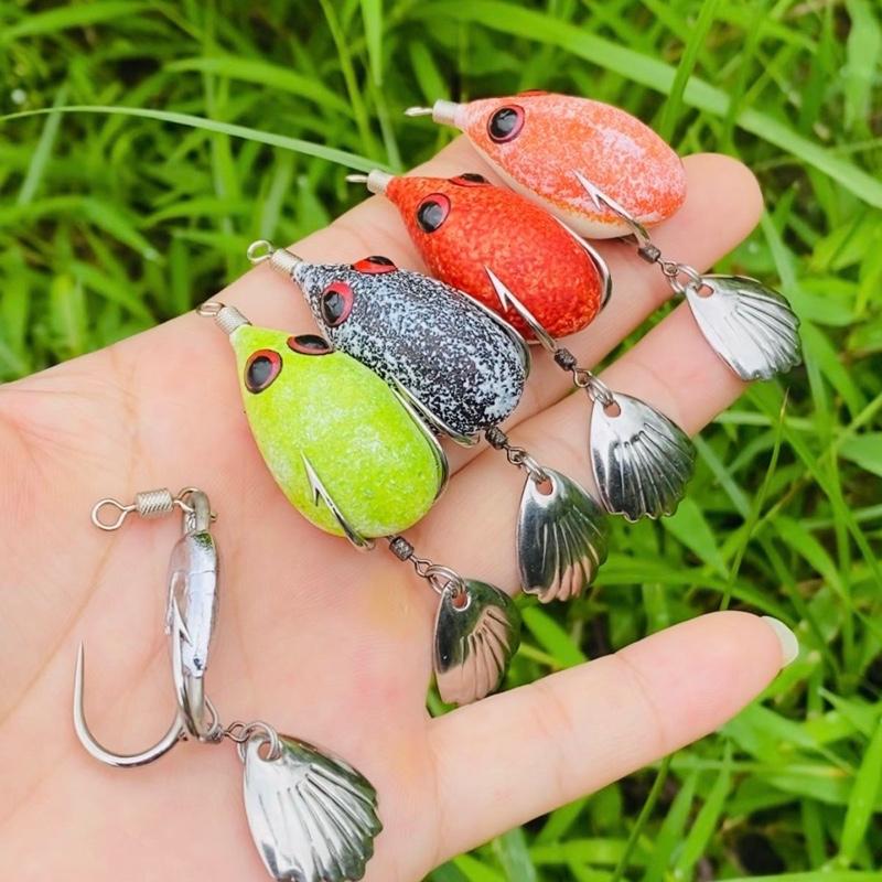  Nhái hơi F35 NVĐ. CHÌ ĐÚC Lưỡi độ thủ công thép trắng không rỉ. Lure fishing 