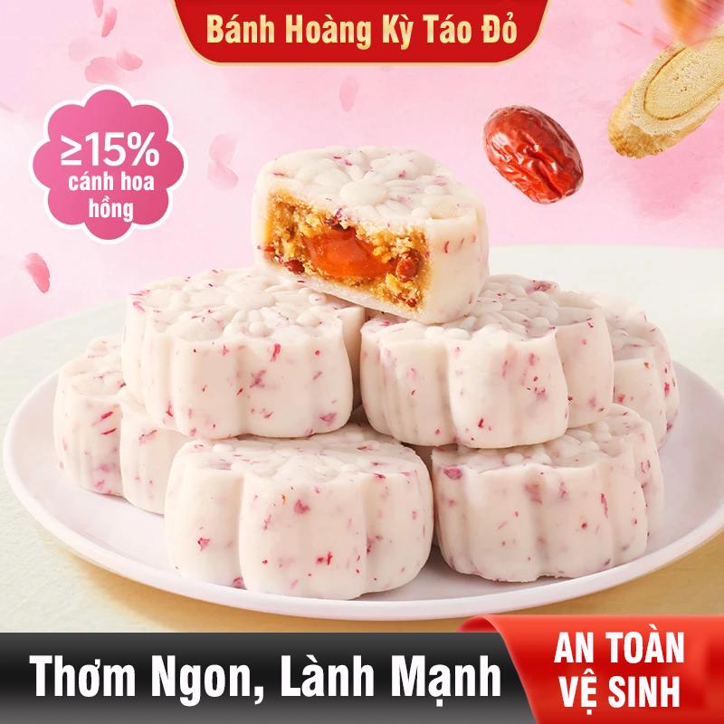 2 Túi Bánh Hoàng Kỳ Táo Đỏ Sen Hồng Vạn Thịnh Foods 2 Túi 30 Chiếc Bánh Snack Foods Ăn Vặt