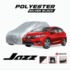 Sarung Mobil JAZZ – Polyester Car Cover Waterproof, Proteksi UV & Anti Panas, Karet Pengait Kendaraan
