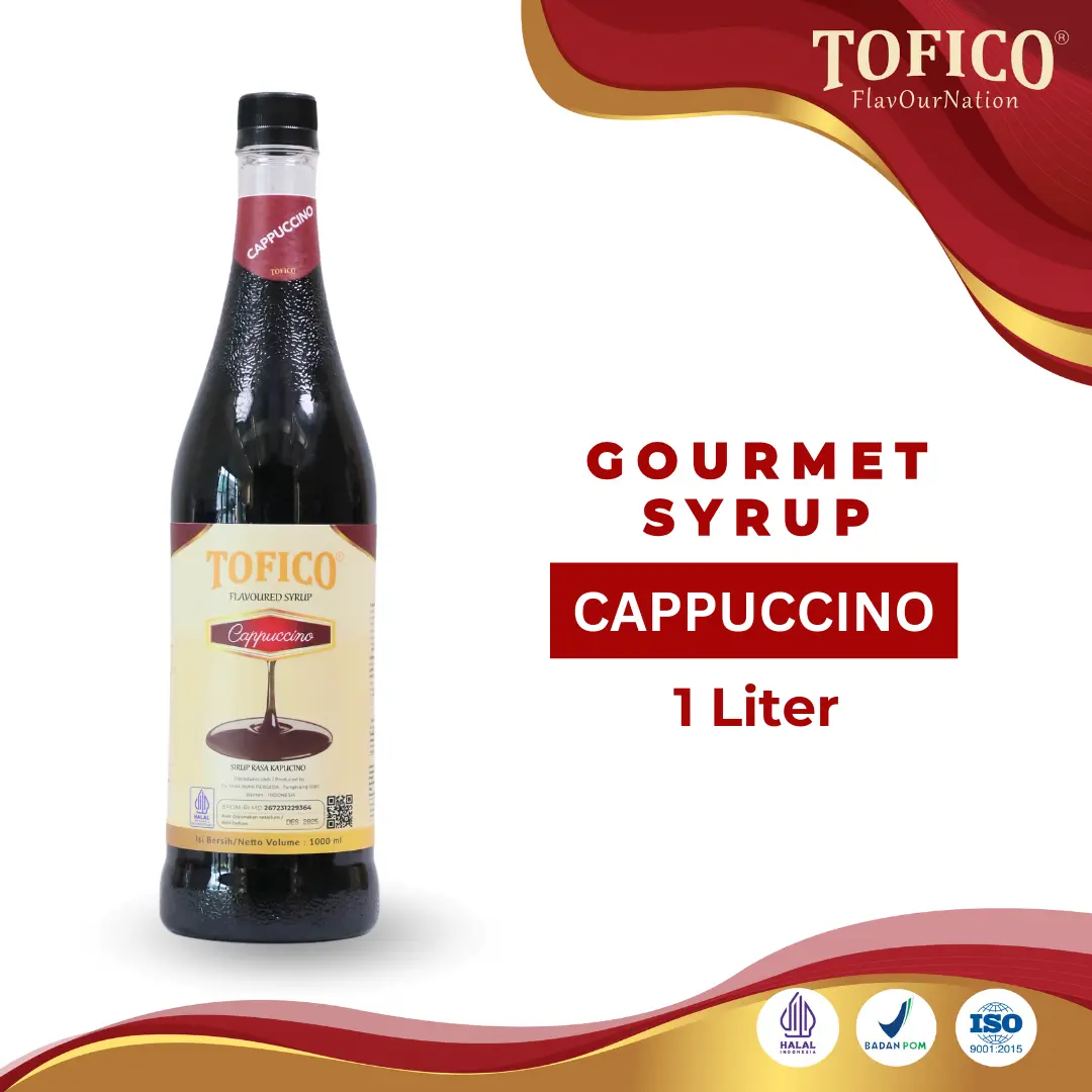 Syrup Cappucino Tofico / Sirup Cappucino Premium 1 Liter / Tofico Syrup Official
