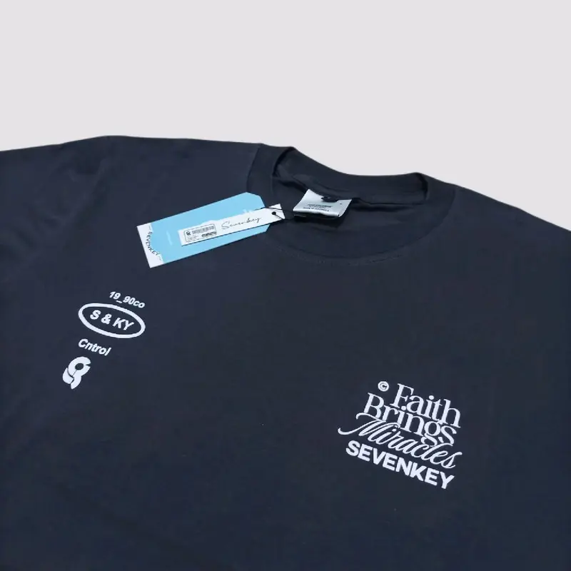 Kaos Distro Original / Tshirt Distro / Baju Distro SEVENKEY Faith Brings Miracles 3