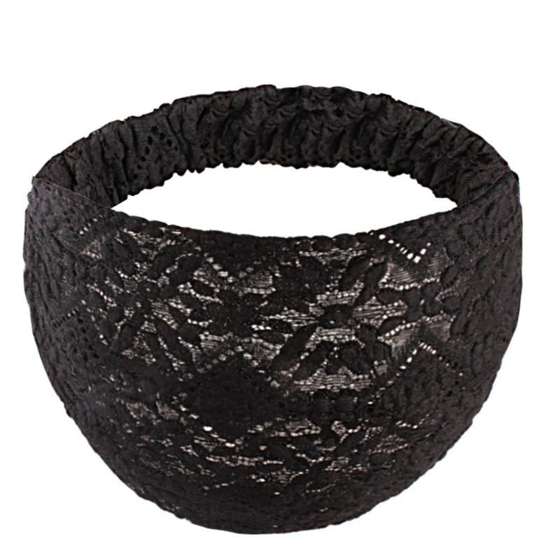 Băng Đô Hoa Lưới Chống Trượt, Phong Cách Thanh Lịch, Bờm Tóc, Phong Cách Hàn Quốc, Băng Đô Ren, Phụ Kiện Đội Đầu, Co Giãn, Quấn Đầu Bên Rộng, Thích Hợp Cho Bé Gái 1