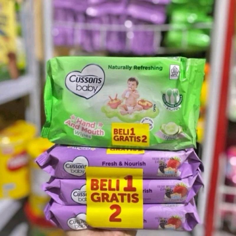 Tisu basah Cussons baby wipes bundling BUY 1 GET 2 3x45'sheet 0