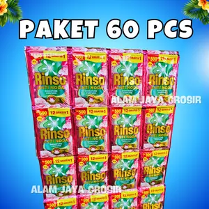 SPESIAL Rinso cair Isi 60 pcs Kemasan 500an BISA COD ISI LEBIH BANYAK