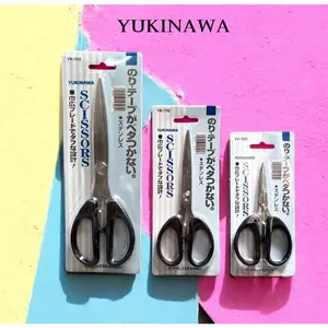 Gunting Tajam Kertas Kain Tajam lancip Stainless Steel Ukuran Kecil Medium Sedang Tanggung Besar Scissors Stainless Steel