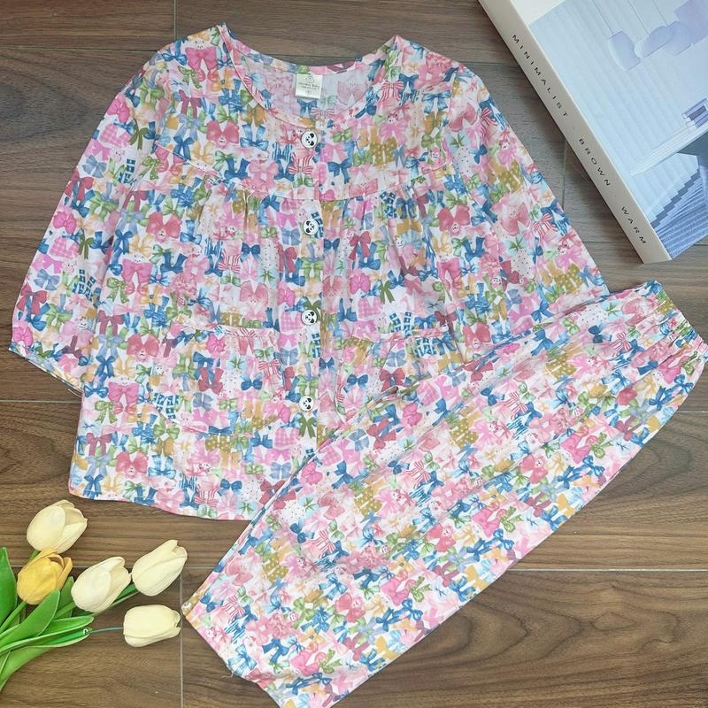 SALE DA250891 Bộ tole tay dài quần dài bé gái 10kg-35kg đơn giản với chất liệu tole 2 da mềm mát loại 1. MinMin Baby