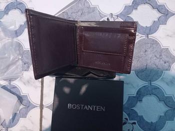 Product Review of BOSTANTEN Dompet Pria Koin Ritsleting Kulit PU Tiga Kali Lipat Hitam/Coklat/Kopi from t**🐟 3