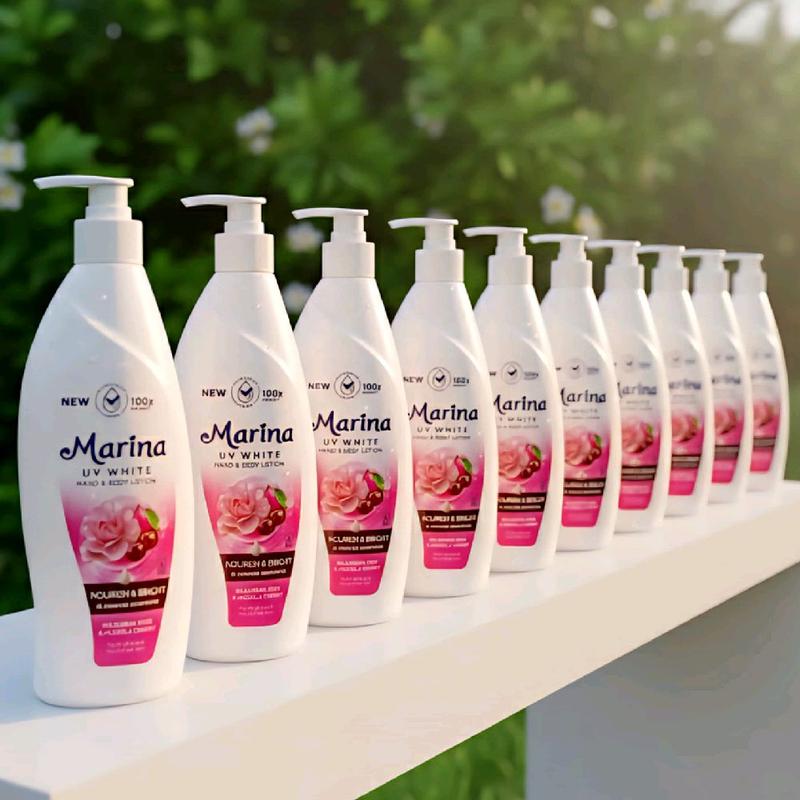 Marina UV White Nourish & Bright Hand & Body Lotion Pump 350ml